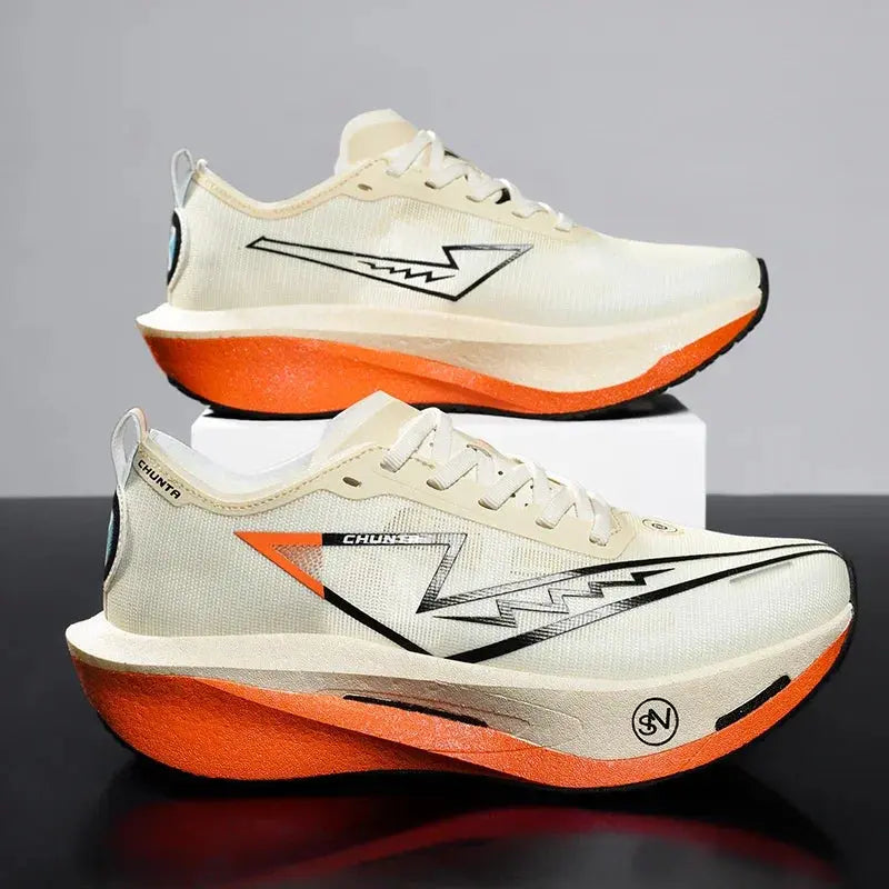 Running Shoes Carbon Board Speciality Marathon Men Sports Breathable Lightweight Women's Comfortable Athletic Nonskid Sneakers - Chicchar Fashion