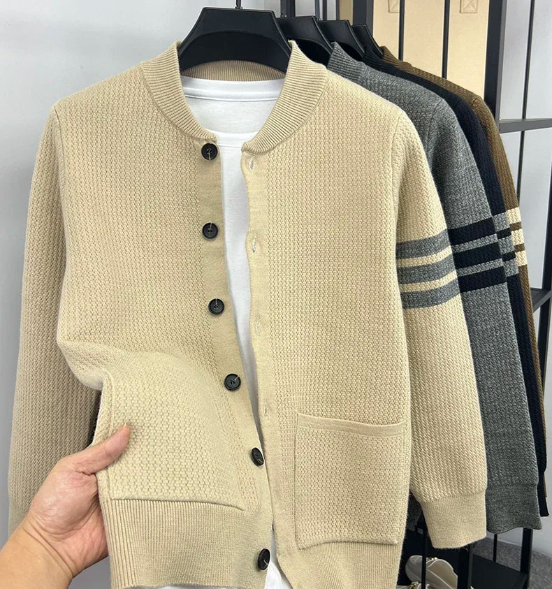 Men's Knit Velvet Cardigan Chicchar Fashion