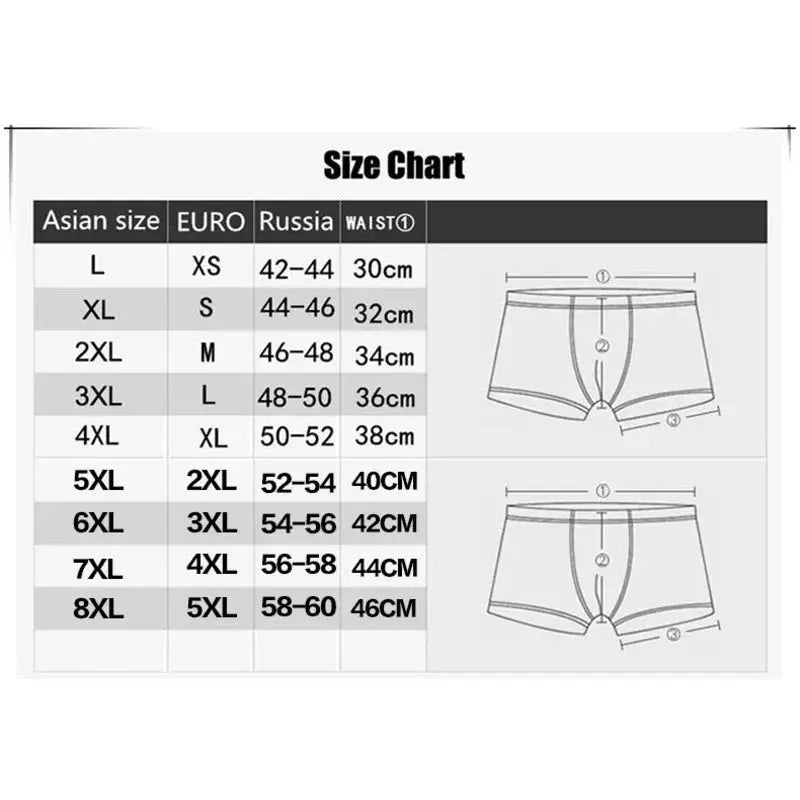 8XL Bamboo Anti-Chafe Boxers Chicchar Fashion