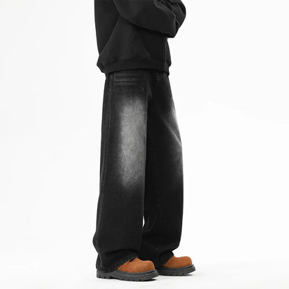 Retro Washed Straight Denim