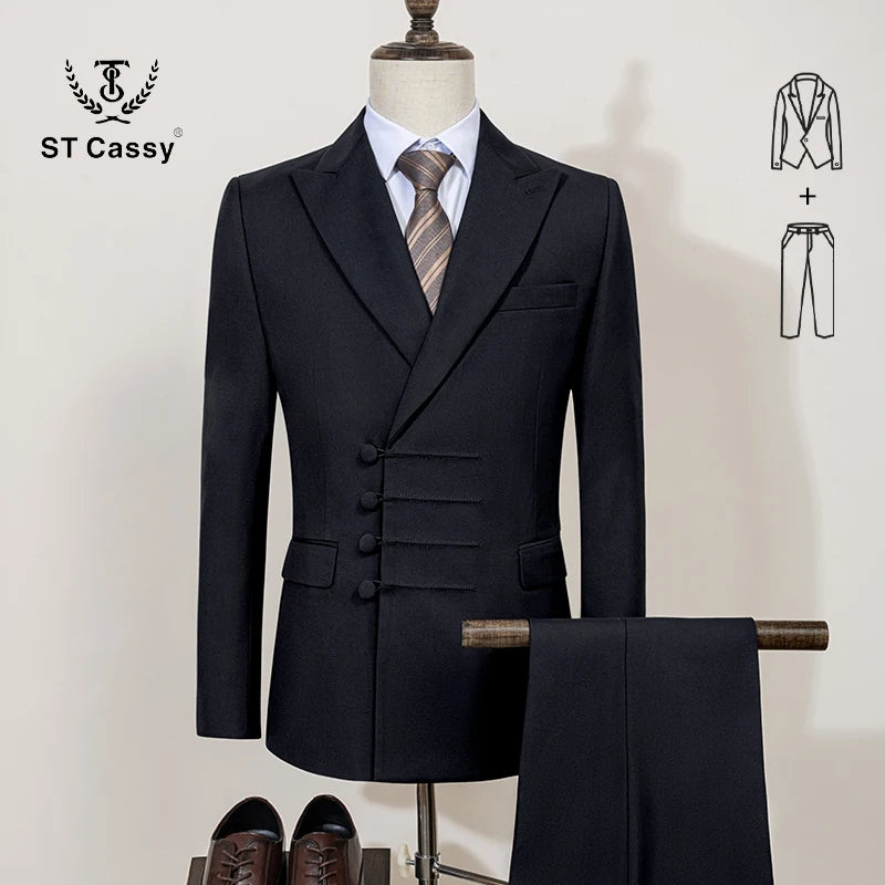 Double Breasted Slim Fit Suit