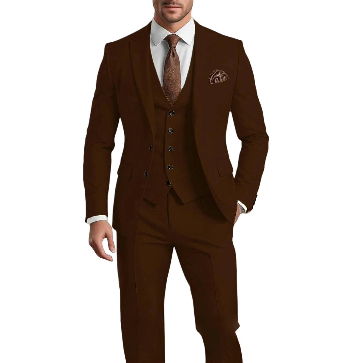 Polyester Twill 3-Piece Tuxedo