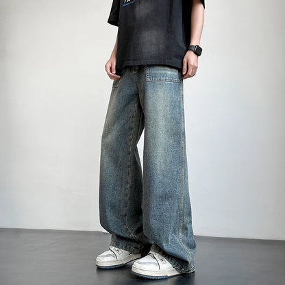 Retro Washed Straight Denim