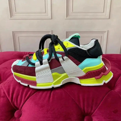 Men's shoes 2025 autumn new versatile breathable sports casual thick sole height increasing Forrest Gump dad shoes low top trend - Chicchar Fashion