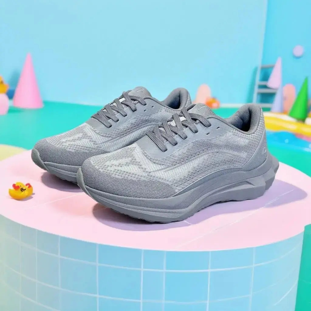 Breathable Sneakers, Solid-Color with Lightweight and Shock-Absorption for Fitness, Running, Outdoor Activities and Casual Wear - Chicchar Fashion