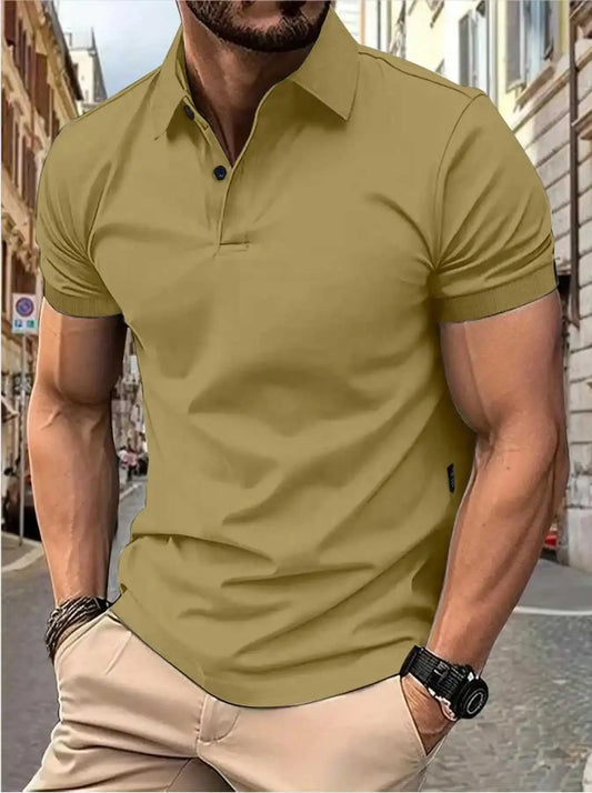 Men's Polyester Short Polo Chicchar Fashion