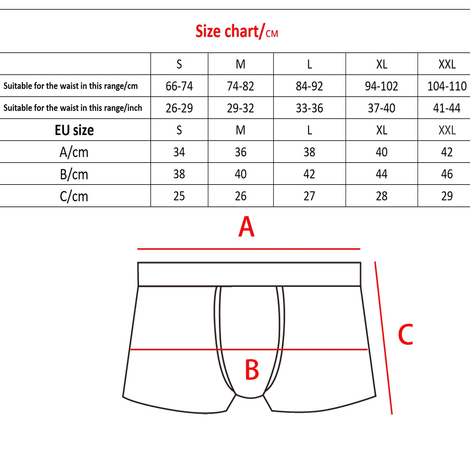 6pcs Men Cotton-Spandex Boxers Chicchar Fashion