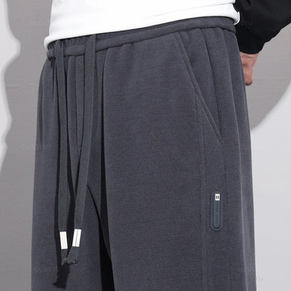 Korean Fleece Corduroy Warm Baggy Cargo Jogger Pants