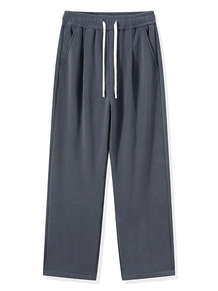 Men's Fleece Wide Leg Pants