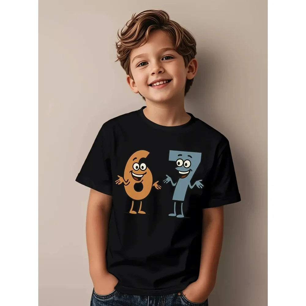 Kids Polyester Math Tee