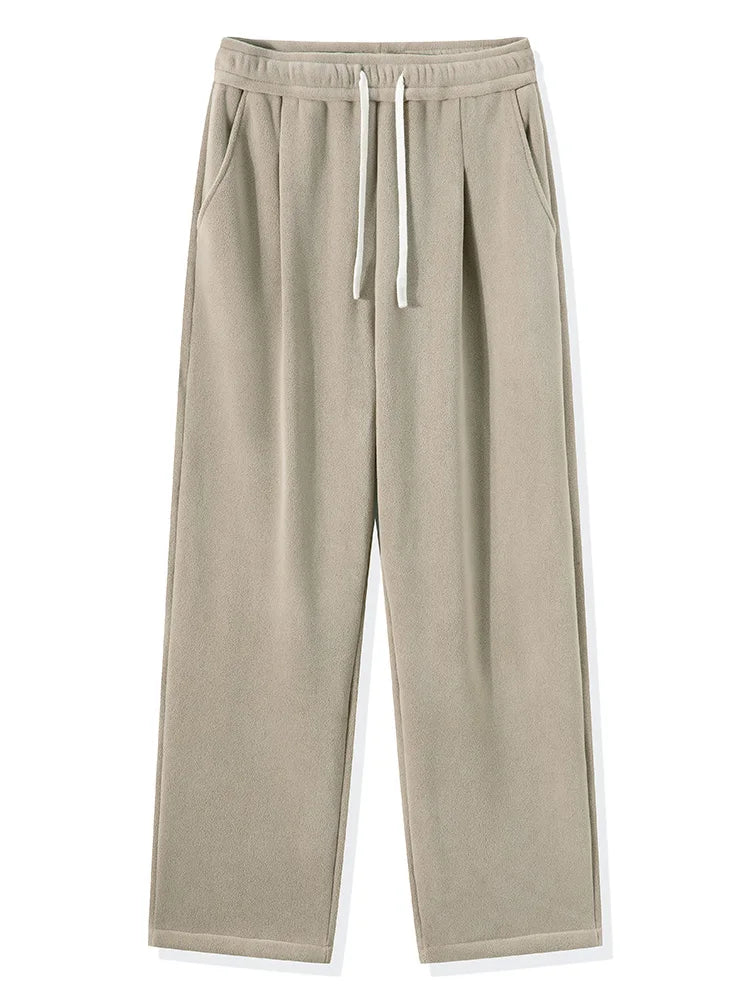 Men's Fleece Wide Leg Pants