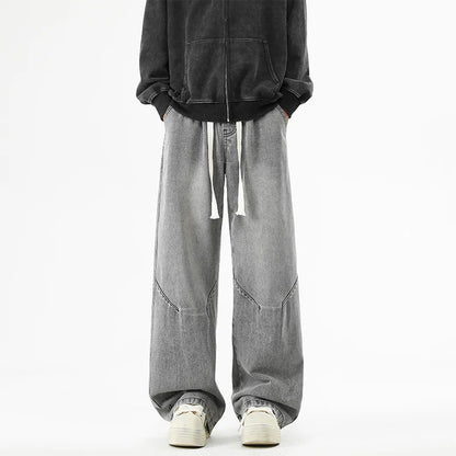 Baggy Wide-Leg Cotton Jeans