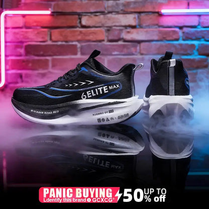 Men  Running Shoes Carbon Board Speciality Marathon Sports Breathable Lightweight Women's Comfortable Athletic Nonskid Sneakers - Chicchar Fashion