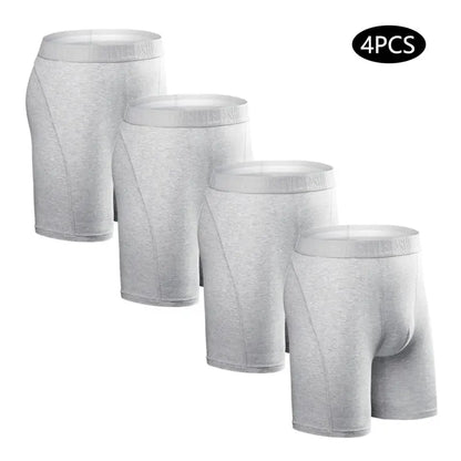 4pc Cotton Long Boxer Briefs Chicchar Fashion