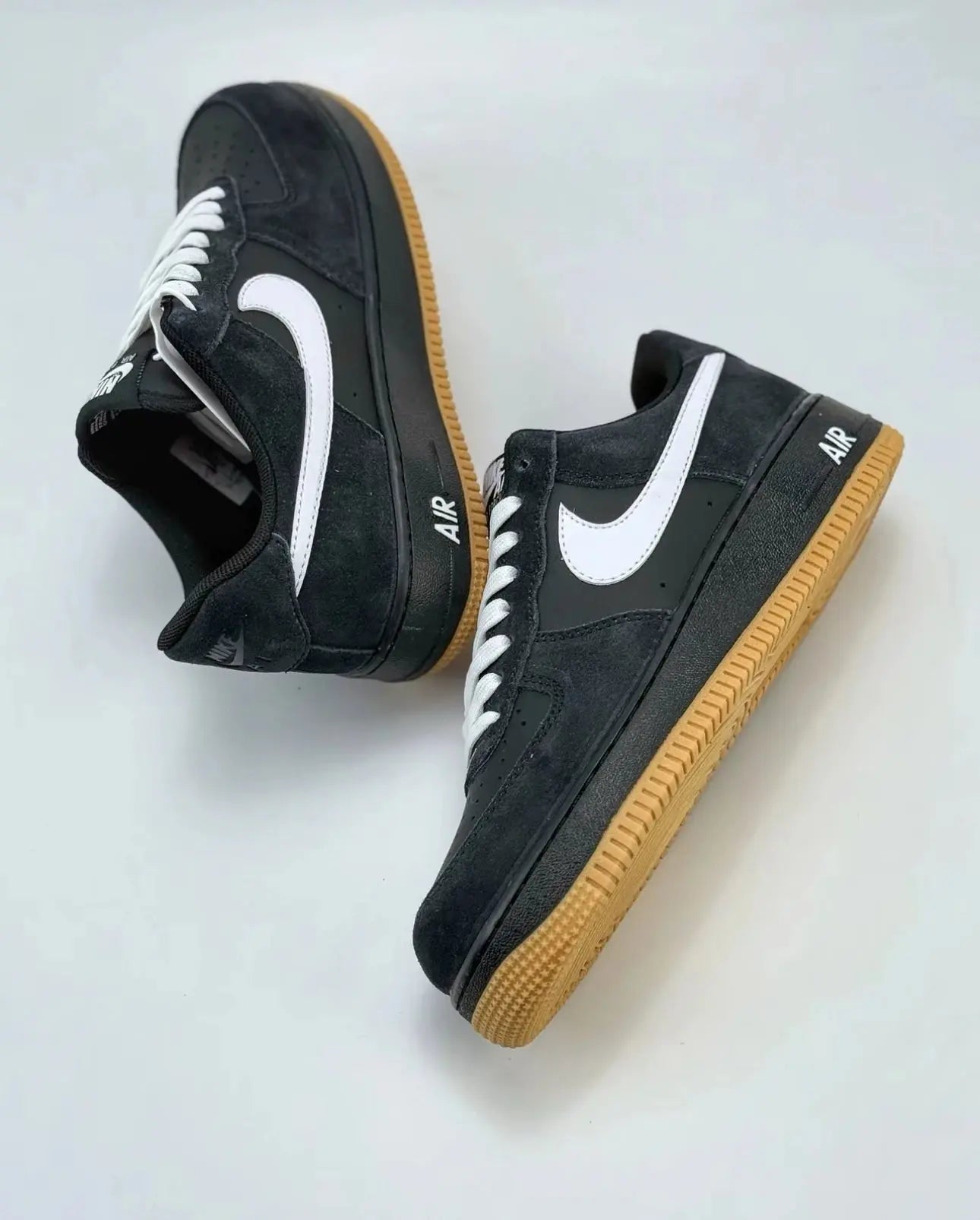 Nike Air Force No.1 Board Shoes Comfortable  Versatile  Anti Slip  Durable  Low Cut Men's Black - Chicchar Fashion