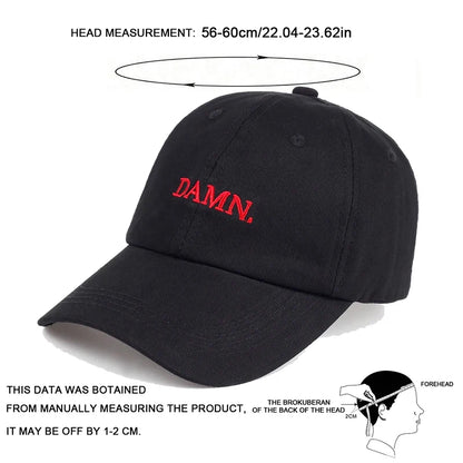 Unisex DAMN Embroidered Sun Cap