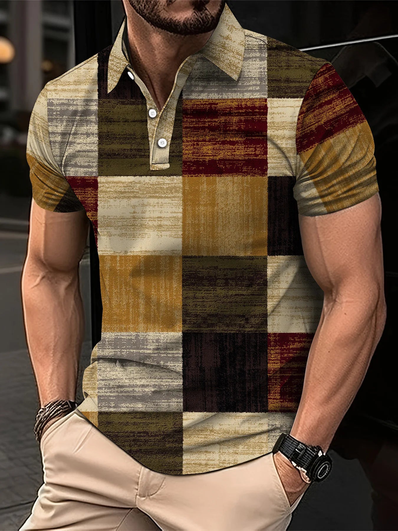 Polyester Slim Fit Polo Shirt