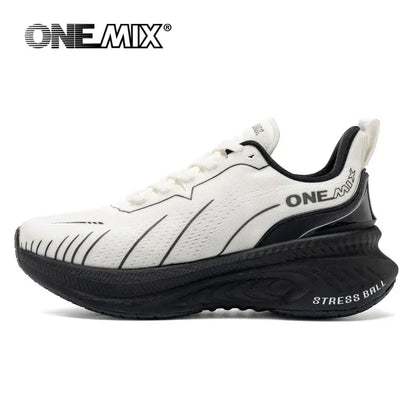 ONEMIX White Road Running Shoes for Men Air Cushion Outdoor Sport Shoes Male Trainers Summer Jogging Shoes Women Footwear - Chicchar Fashion