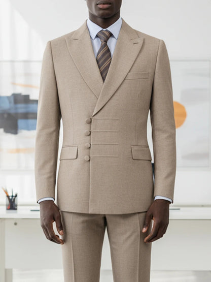 Double Breasted Slim Fit Suit