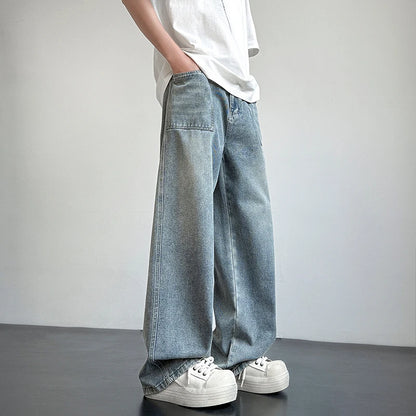 Retro Washed Straight Denim