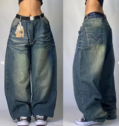 Oversized Baggy Wide-Leg Jeans