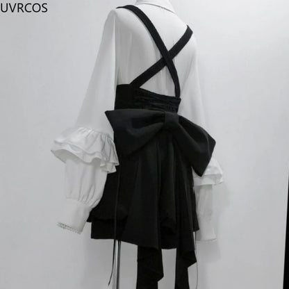 Japanese Gothic Y2K Bow Set