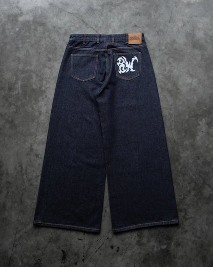 Baggy Embroidered Denim Jeans