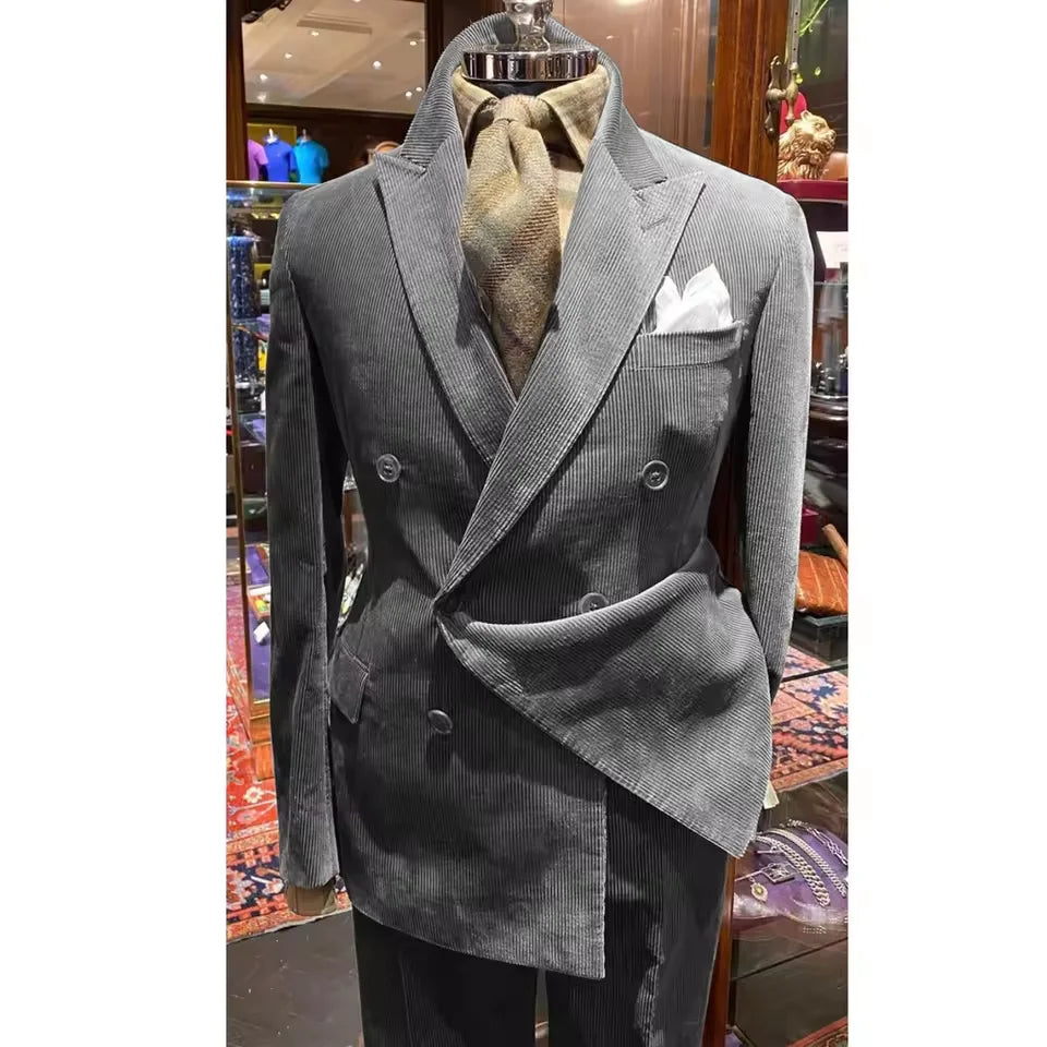 Corduroy Grass Green Suit