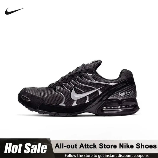 Nike Air Max Torch 4 All-black Men's Air Cushioned Running Shoes 343846-002 Non-slip Breathable Sports Shoes Retro Casual Shoes - Chicchar Fashion