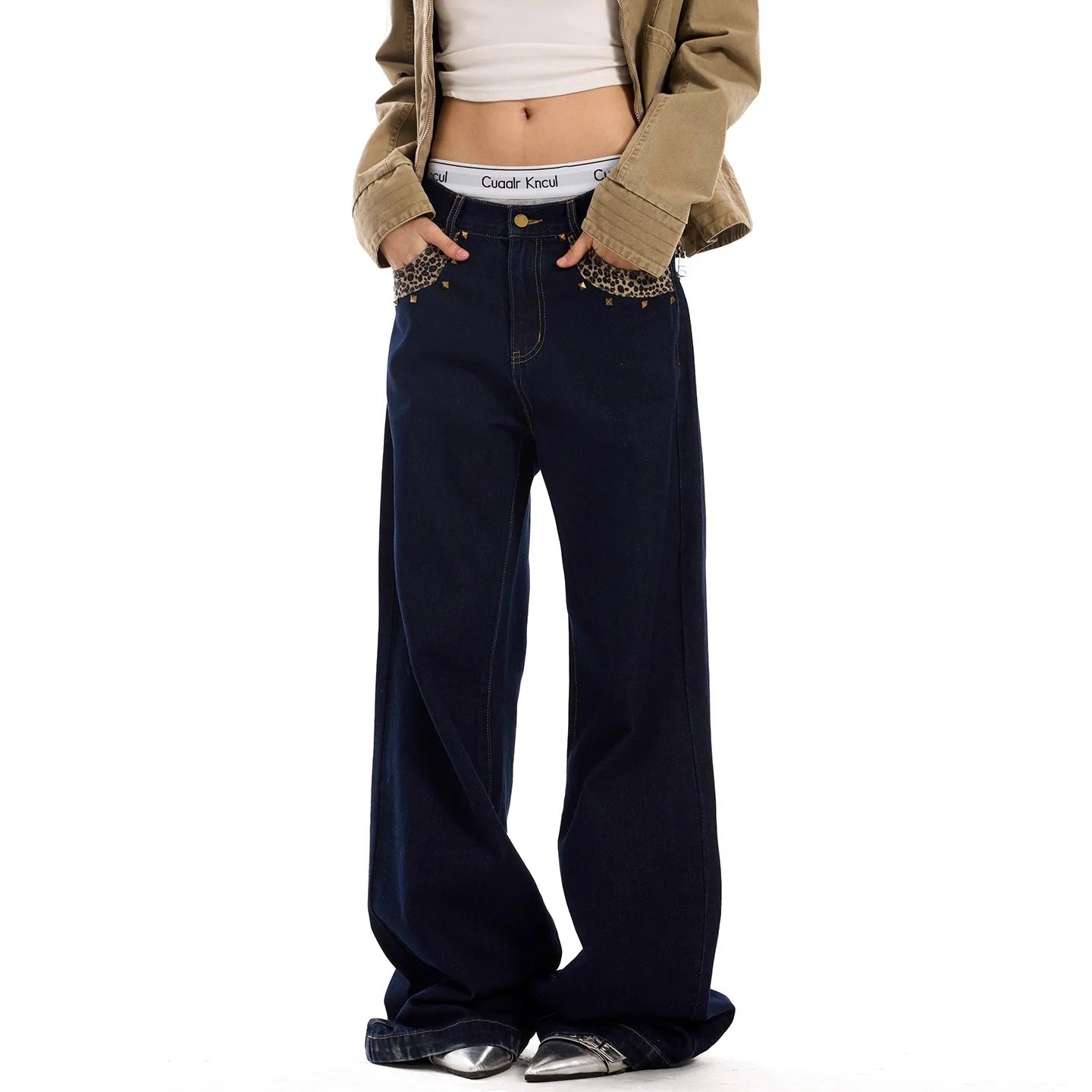 Y2K High-Waist Baggy Jeans