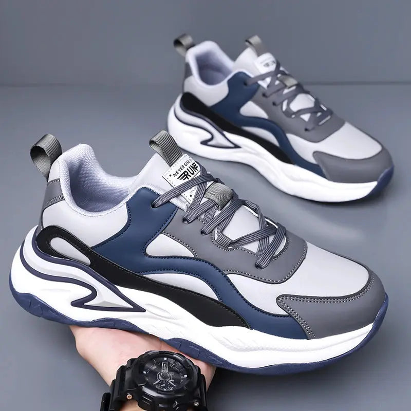 New men's fleece casual shoes, sports shoes, durable outsole, new fashion running shoes, men's mesh breathable shoes - Chicchar Fashion
