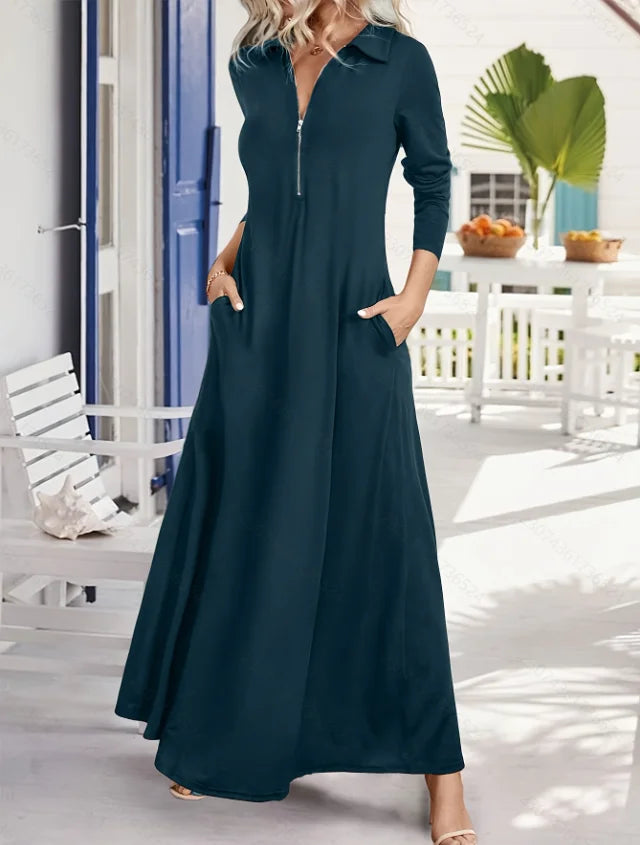 Women's Polyester Maxi Dress