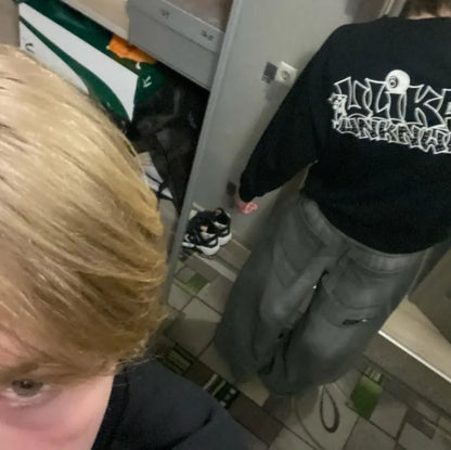 Y2K Washed Baggy Cotton Jeans