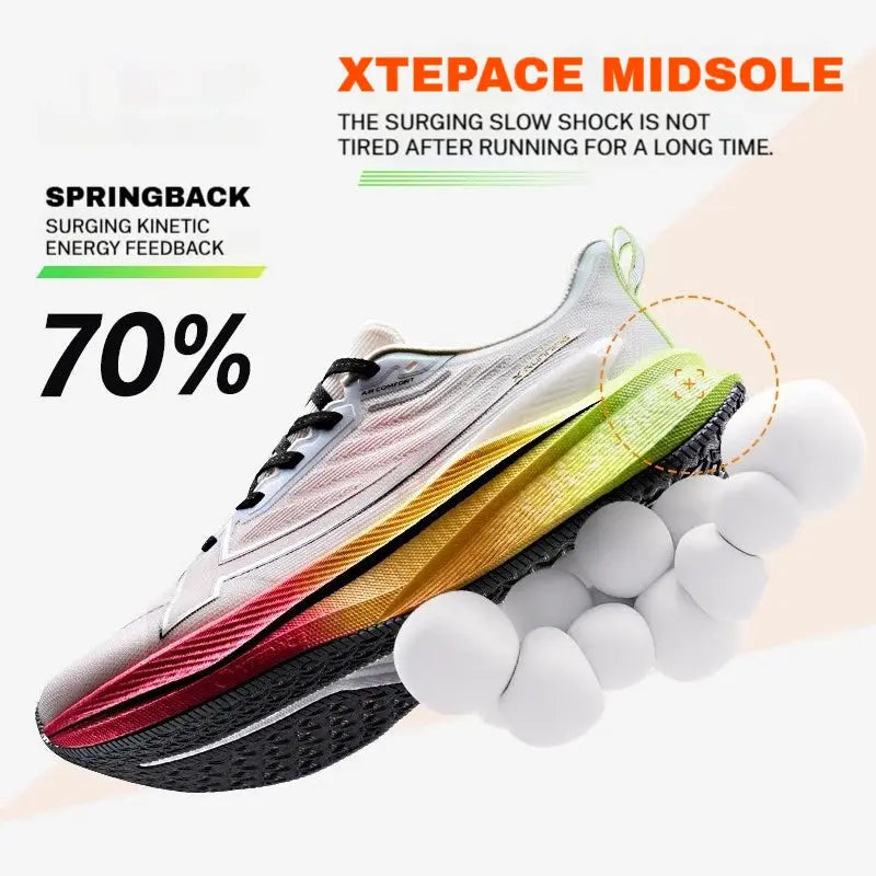 Xtep Women Running Shoes 2000km 3.0 2025 Spring Lightweight Cushioned Wear-Resistant Training Jogging Sneakers  875118110034 - Chicchar Fashion