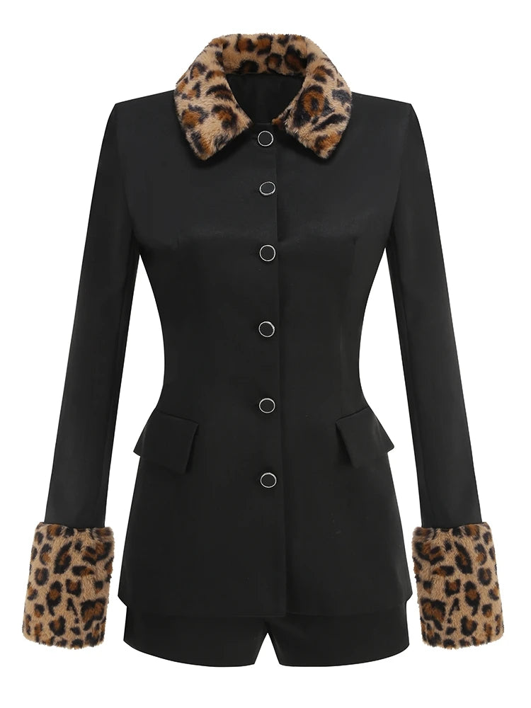 Leopard Two-Piece Nylon Set