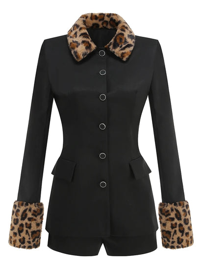 Leopard Two-Piece Nylon Set