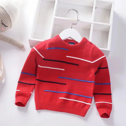 Cozy Striped Kids Sweater - Chicchar Fashion