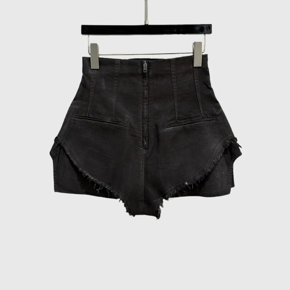 Spicy Denim Shorts Mid Waist