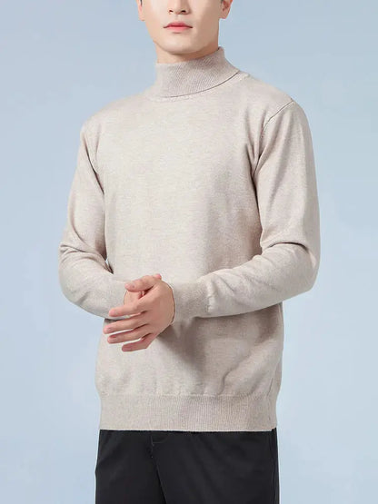 Cashmere Sweater Men Pullover Autumn Winter  turtleneck Soft Warm Cashmere Sweater Jumper Knitted Sweaters - Chicchar Fashion