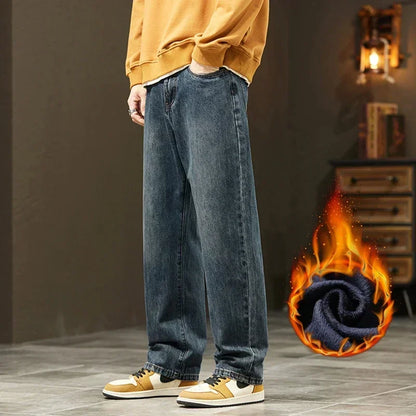 Men's Fleece Lined Denim Jeans
