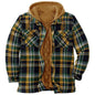 Plaid Hooded Jacket Warm
