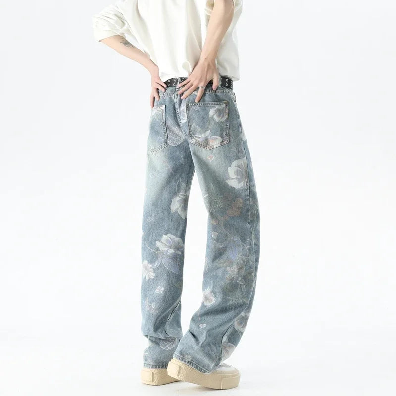 Y2K Graffiti Baggy Denim