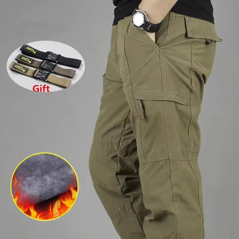 Fleece Cargo Jogger Pants