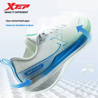 Xtep Kunpeng Running Shoes for Men 2025 Summer Shock-absorbing Rebound Lightweight Breathable Mesh Sport Shoes 875219110025 - Chicchar Fashion