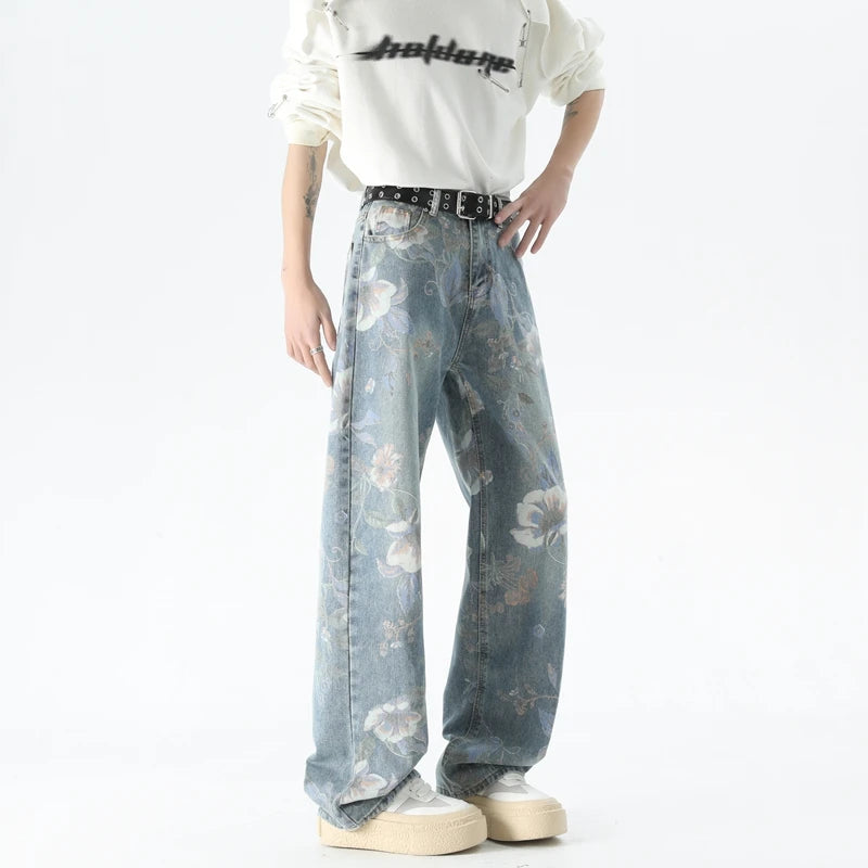 Y2K Graffiti Baggy Denim