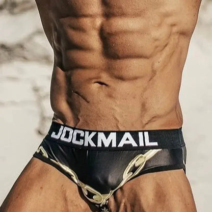 Men Plaid Polyester Briefs Chicchar Fashion