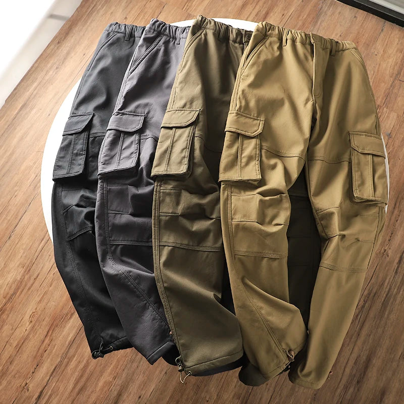 Mens Fleece Cargo Pants
