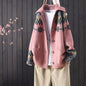 Knitted Plaid Button Cardigan Chicchar Fashion