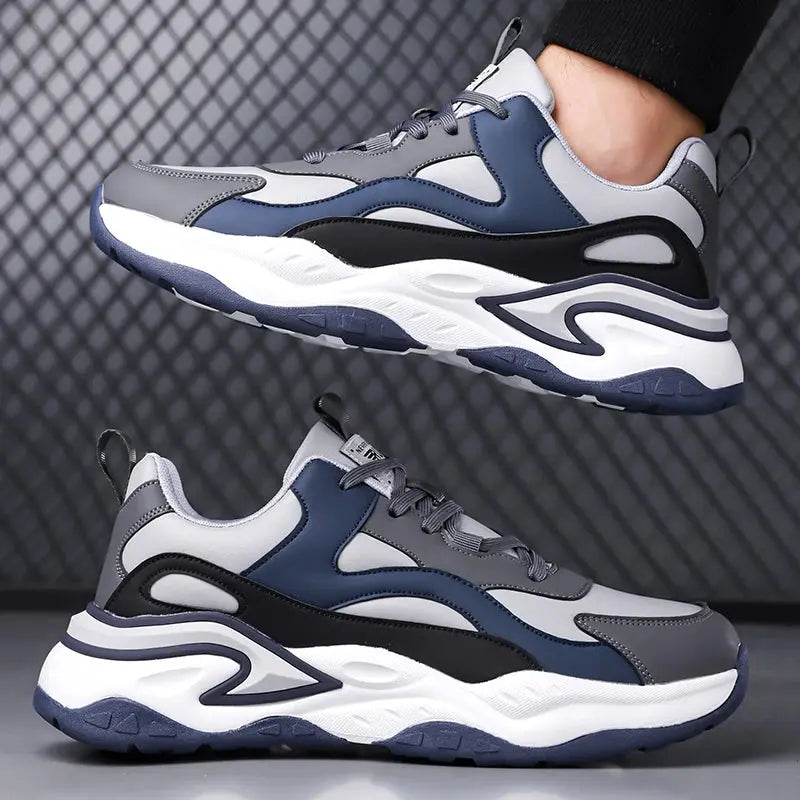 New men's fleece casual shoes, sports shoes, durable outsole, new fashion running shoes, men's mesh breathable shoes - Chicchar Fashion