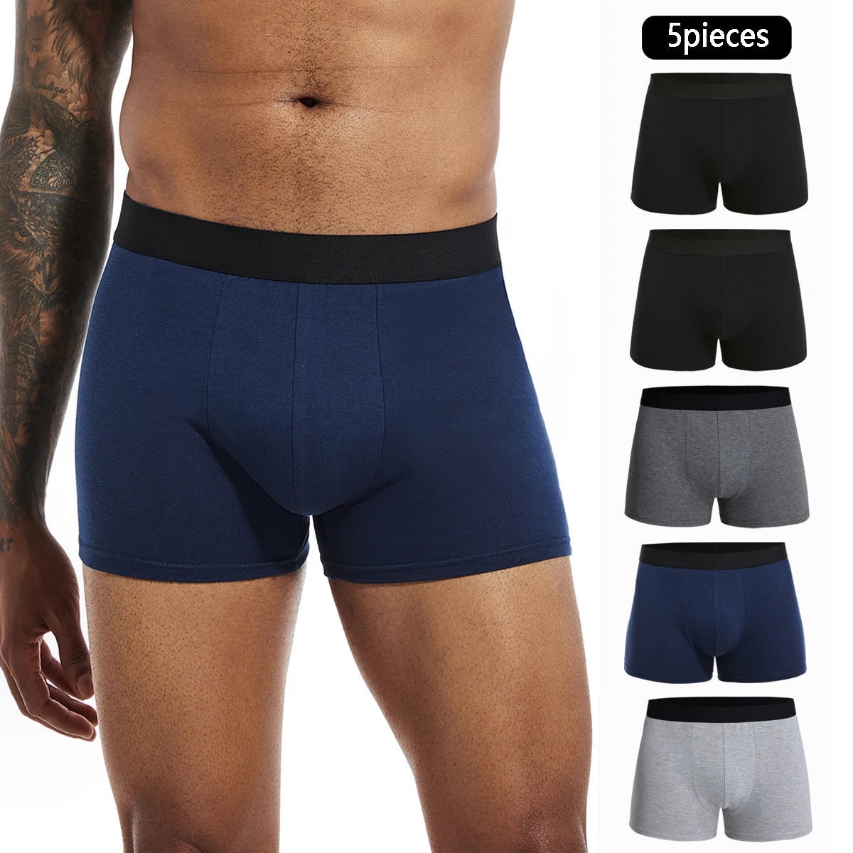 Cotton Boxer 5-Pack Men Chicchar Fashion